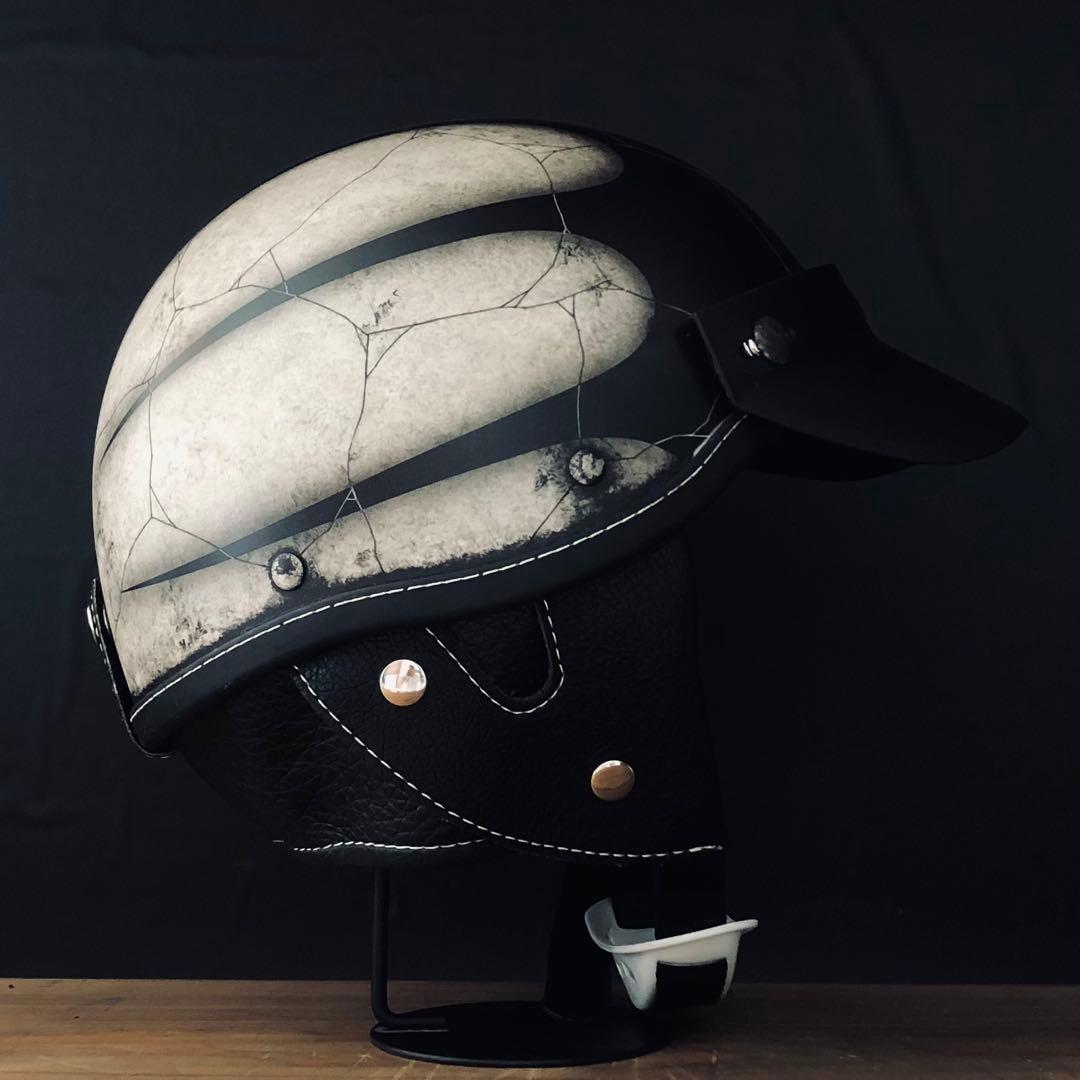 小帽体　ポリスヘルメット　ショーティー　ポリヘル　スキャロップ　カスタムペイント