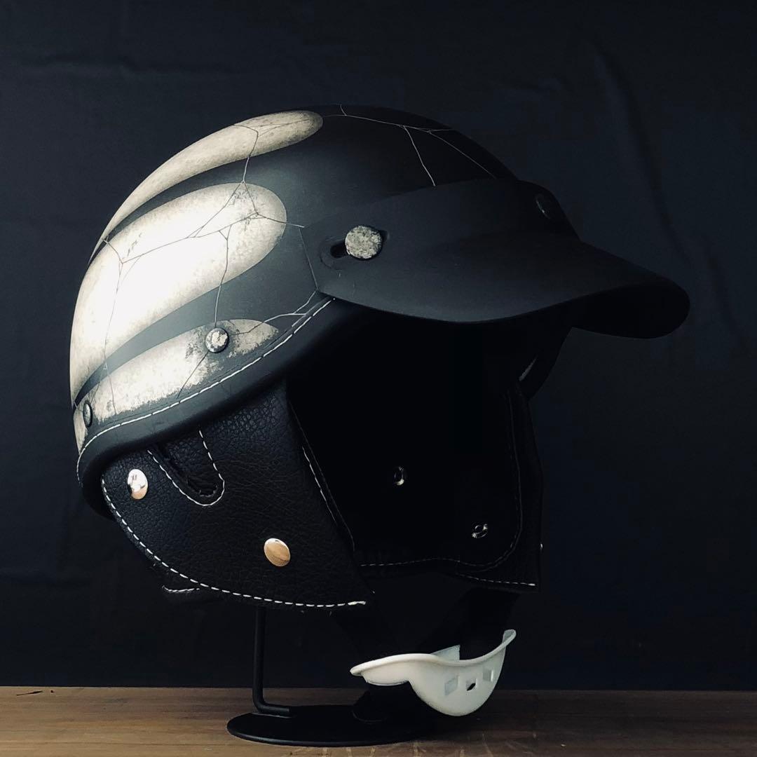 小帽体　ポリスヘルメット　ショーティー　ポリヘル　スキャロップ　カスタムペイント