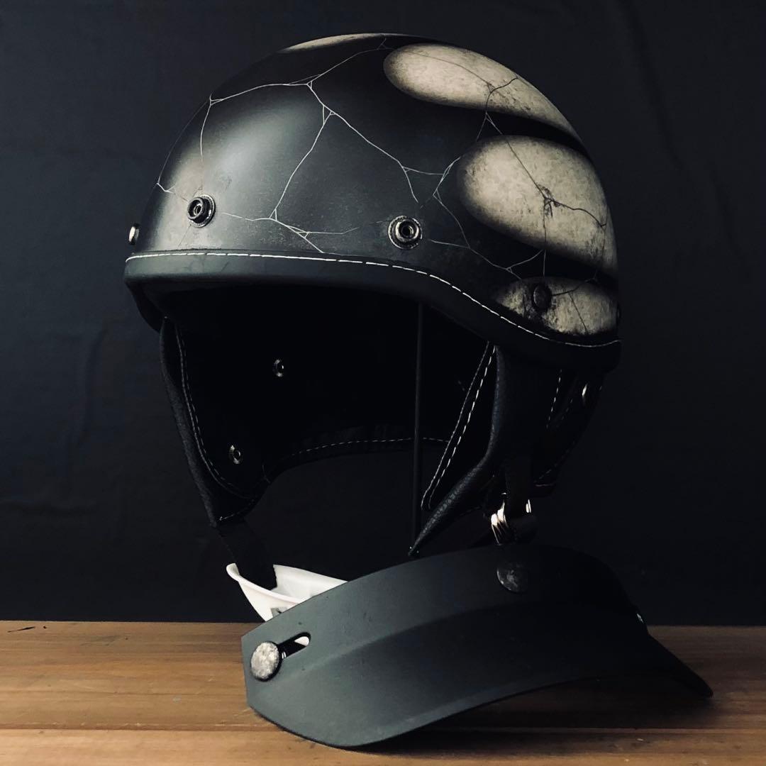 小帽体　ポリスヘルメット　ショーティー　ポリヘル　スキャロップ　カスタムペイント