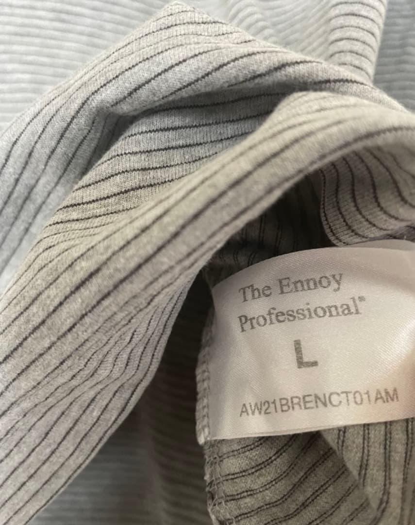 Ennoy エンノイ ロンT グレー 希少 Lサイズ