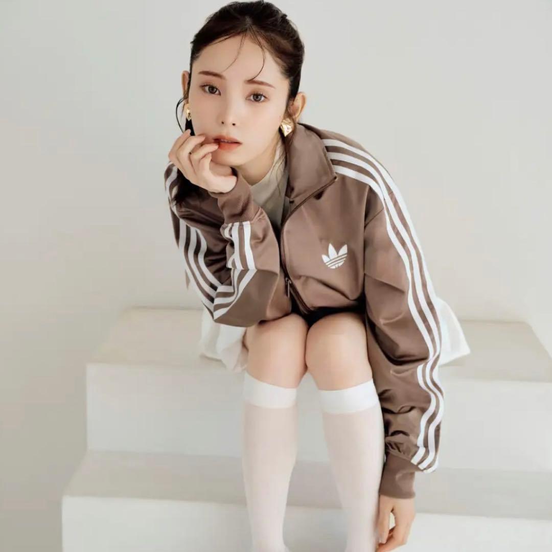 新品S⭐️adidas スナイデル トラックジャケット モカブラウン×ホワイト