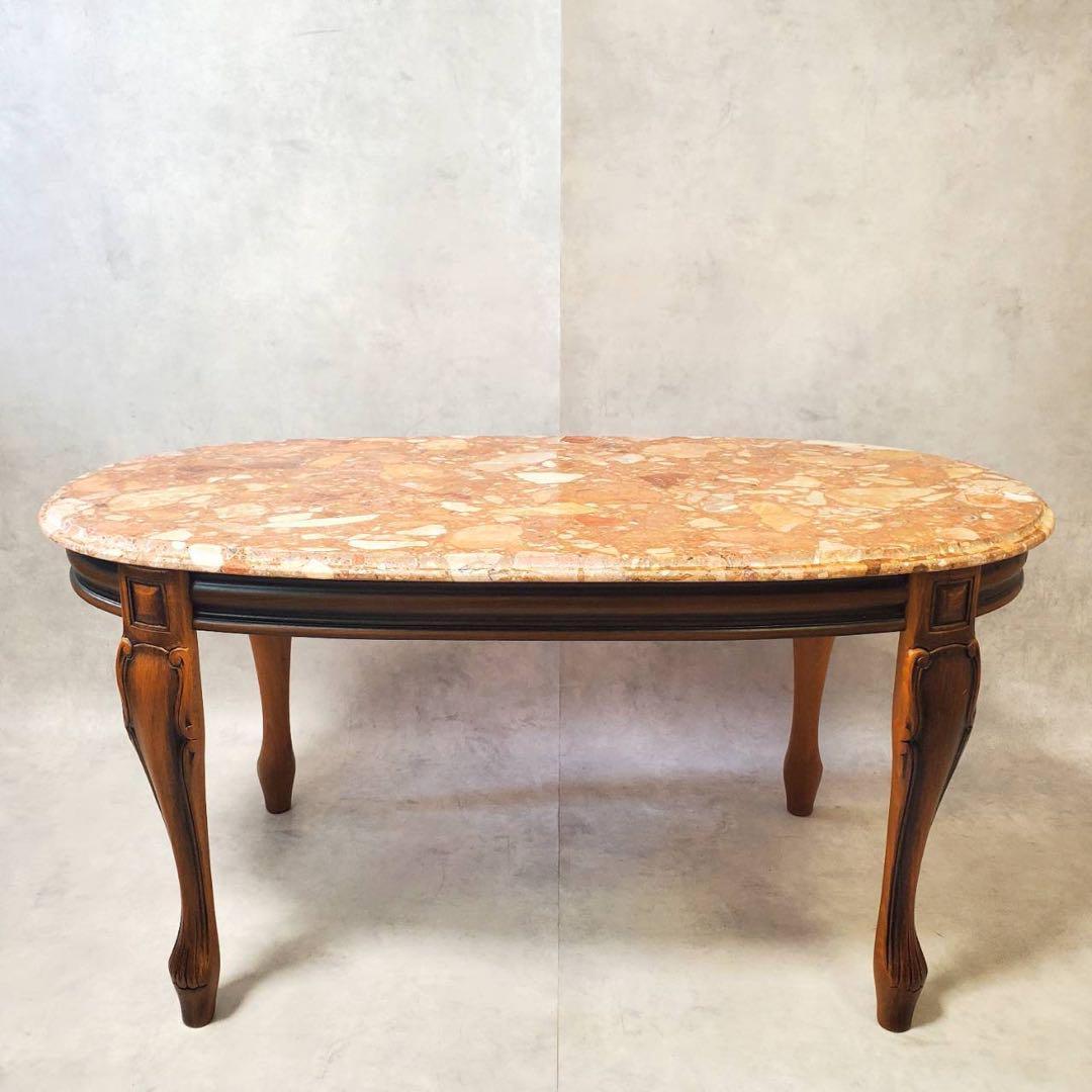 希少 Galimberti ガリンベルティ 大理石 ローテーブル イタリア製