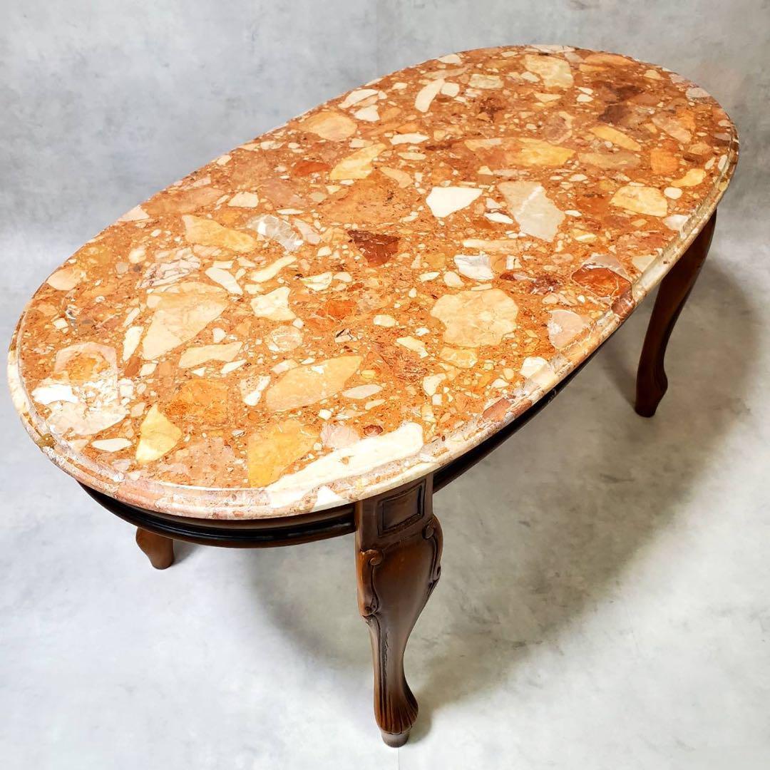 希少 Galimberti ガリンベルティ 大理石 ローテーブル イタリア製