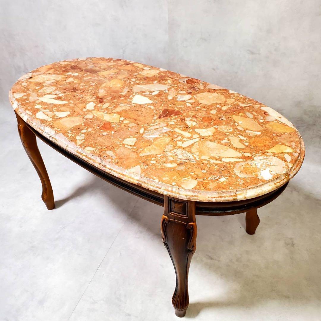 希少 Galimberti ガリンベルティ 大理石 ローテーブル イタリア製