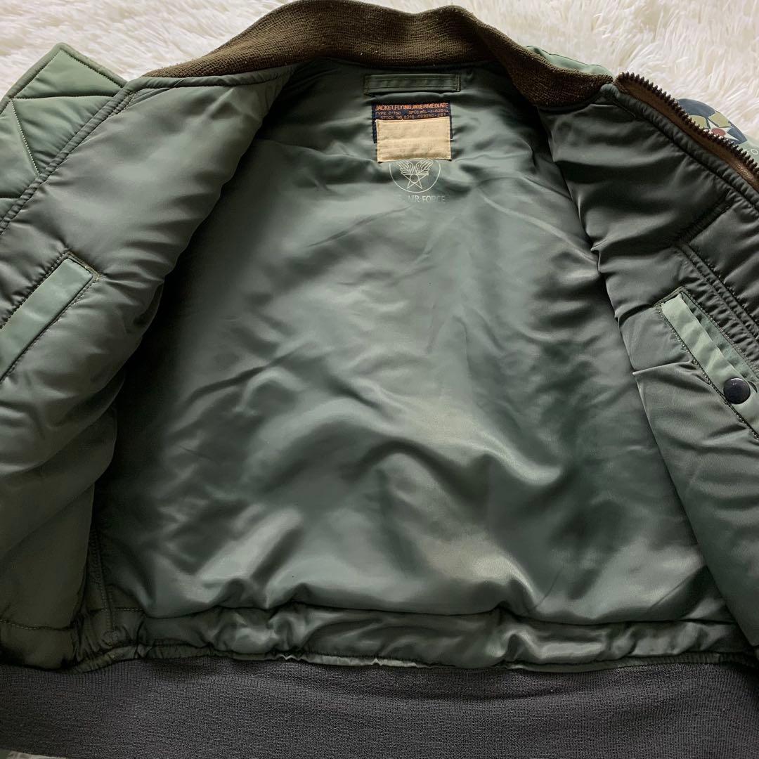 【雰囲気抜群】バズリクソンズ フライトジャケット B-15D カーキ 36