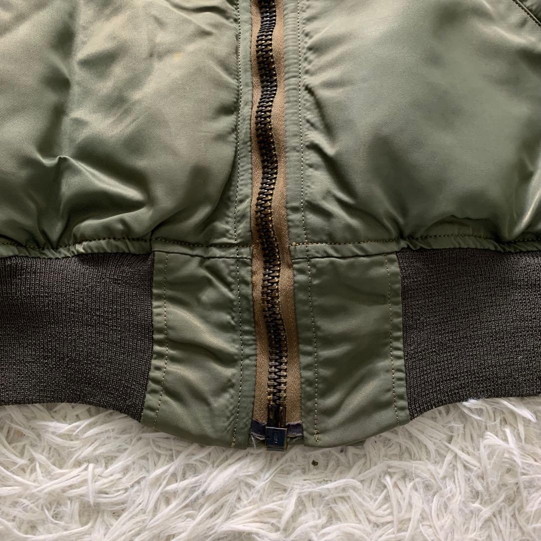 【雰囲気抜群】バズリクソンズ フライトジャケット B-15D カーキ 36