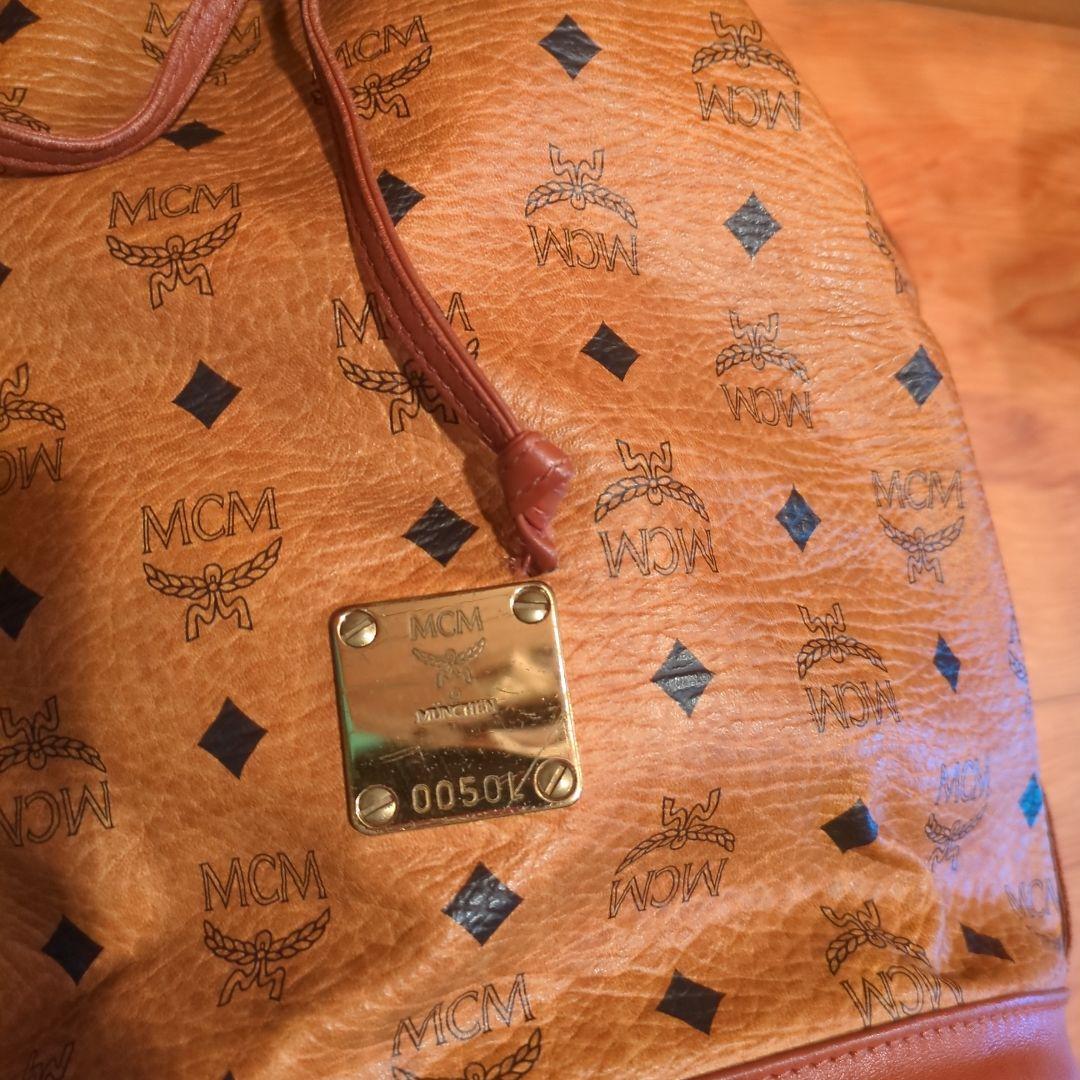 ⭐️90s MCM バケットバッグ ブラウンヴィセトス柄巾着 y2k 平成ギャル