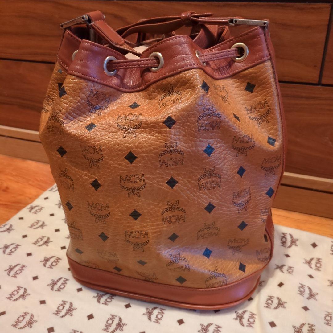 ⭐️90s MCM バケットバッグ ブラウンヴィセトス柄巾着 y2k 平成ギャル