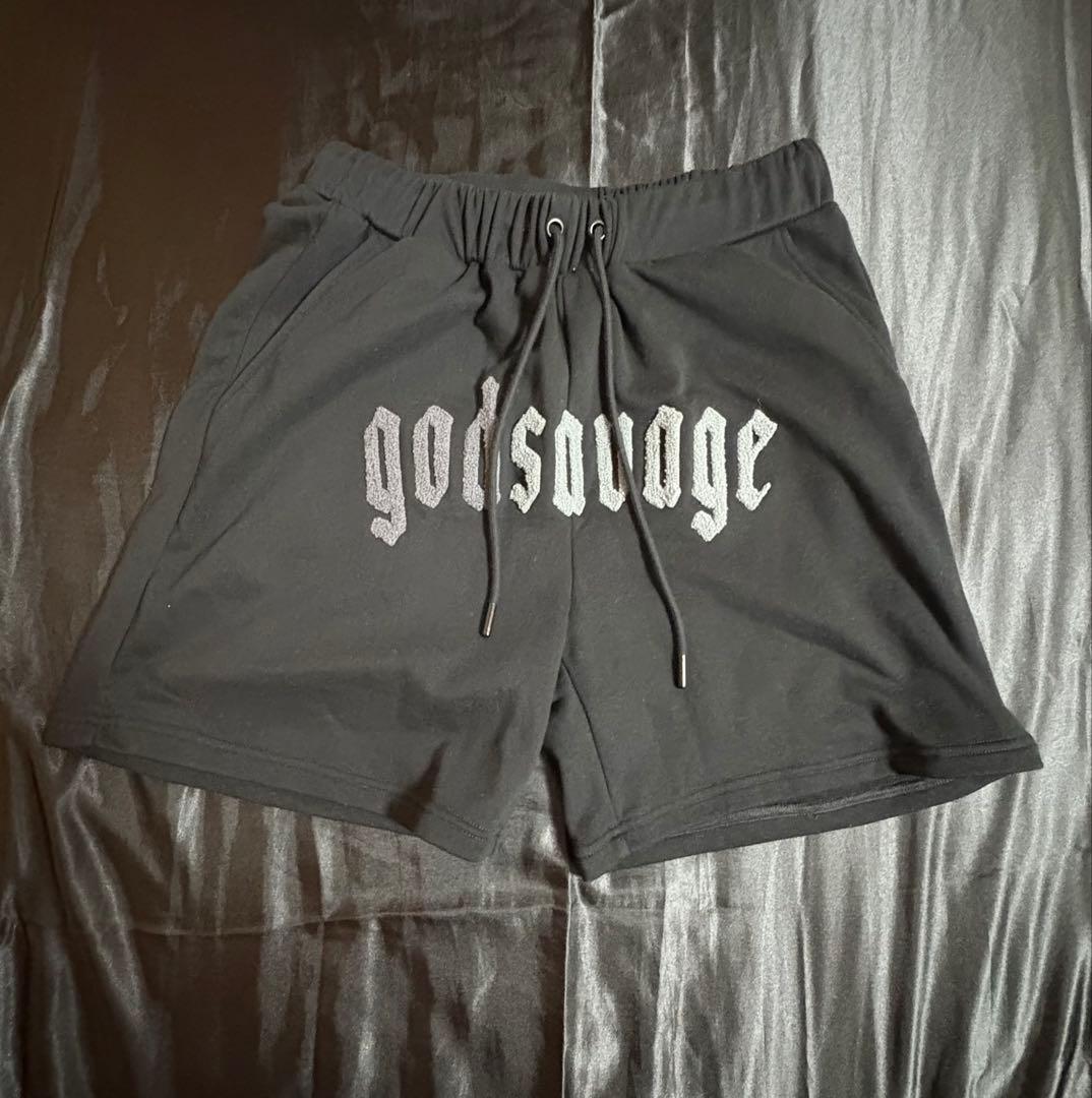 godsavage ブラック Tシャツ ショートパンツ セットアップバラ売り可能