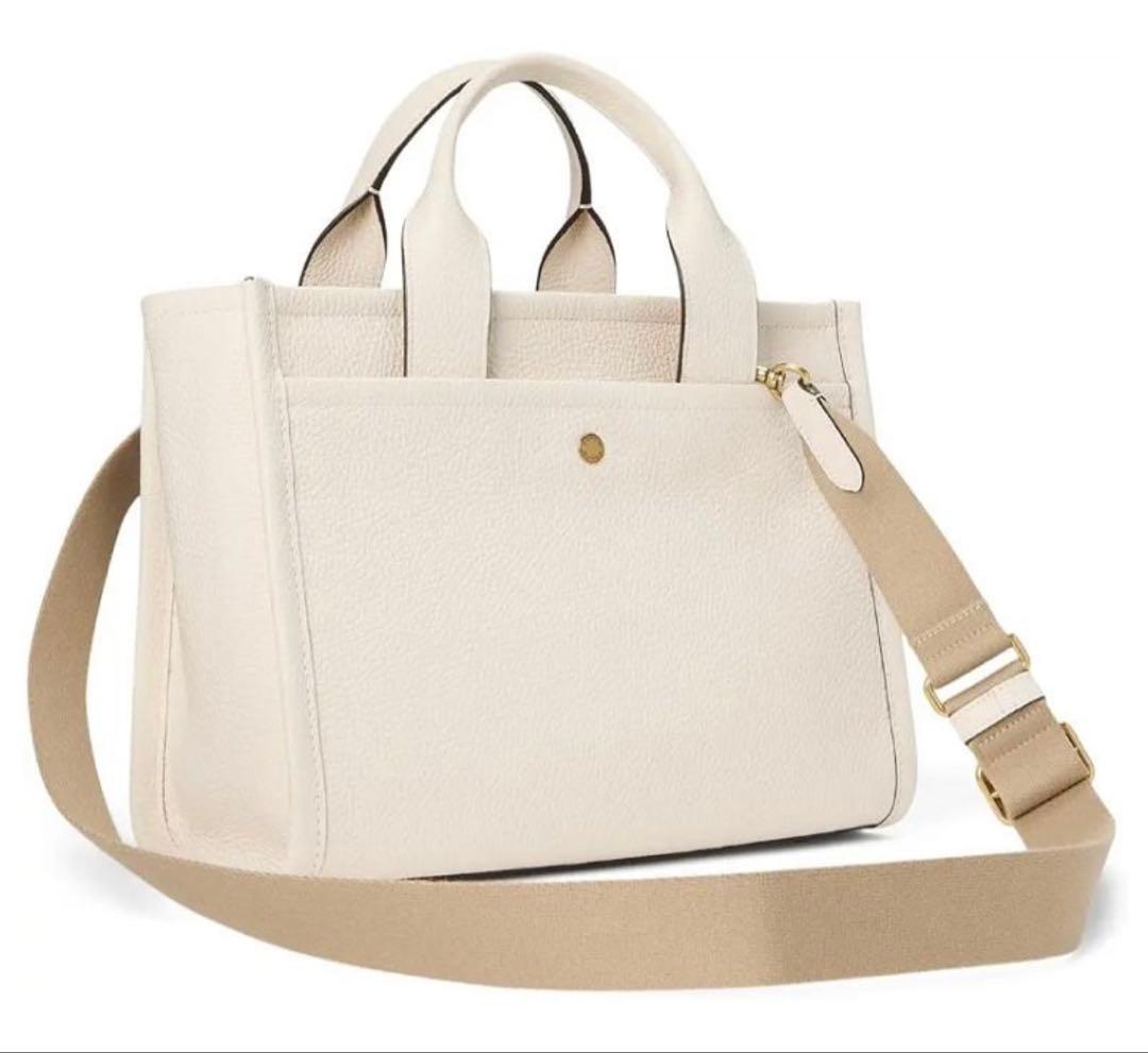 【新品未使用】COACH カーゴ トートバッグ 26 2way レザー　チョーク