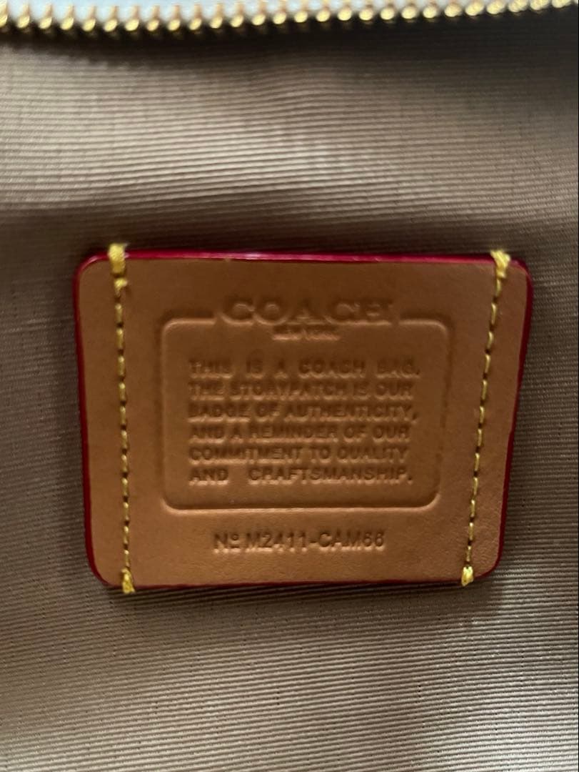 【新品未使用】COACH カーゴ トートバッグ 26 2way レザー　チョーク