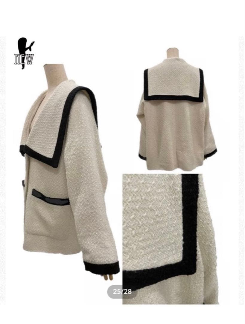 fiction tokyoセーラーツイードジャケット