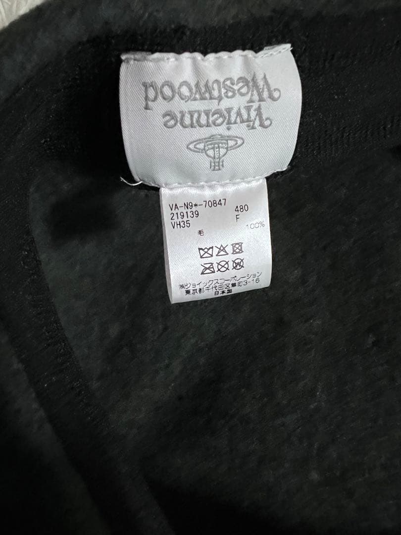 vivienne westwood ウール ベレー帽 オーブ ハート カーキ