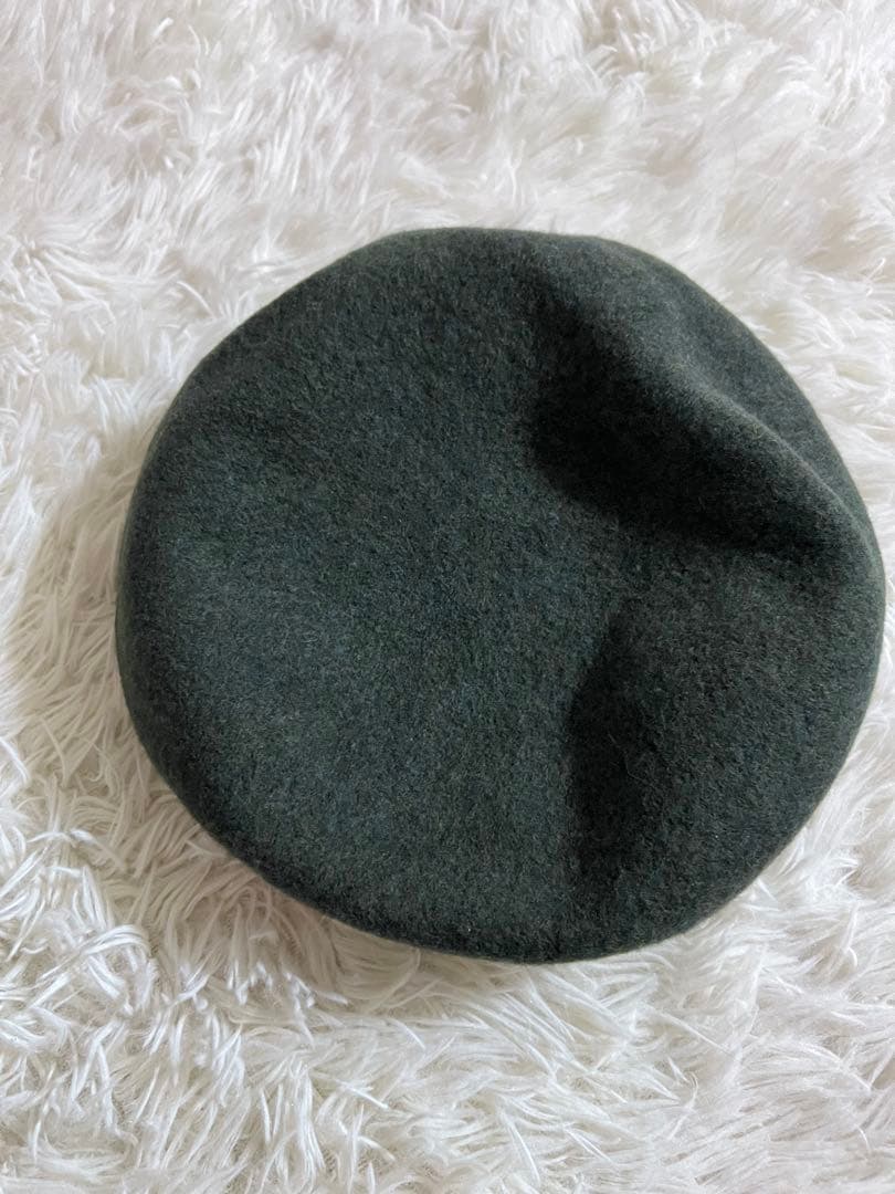 vivienne westwood ウール ベレー帽 オーブ ハート カーキ