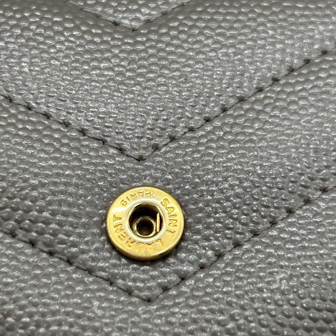 美品 SAINT LAURENT サンローラン 6連キーケース グレー