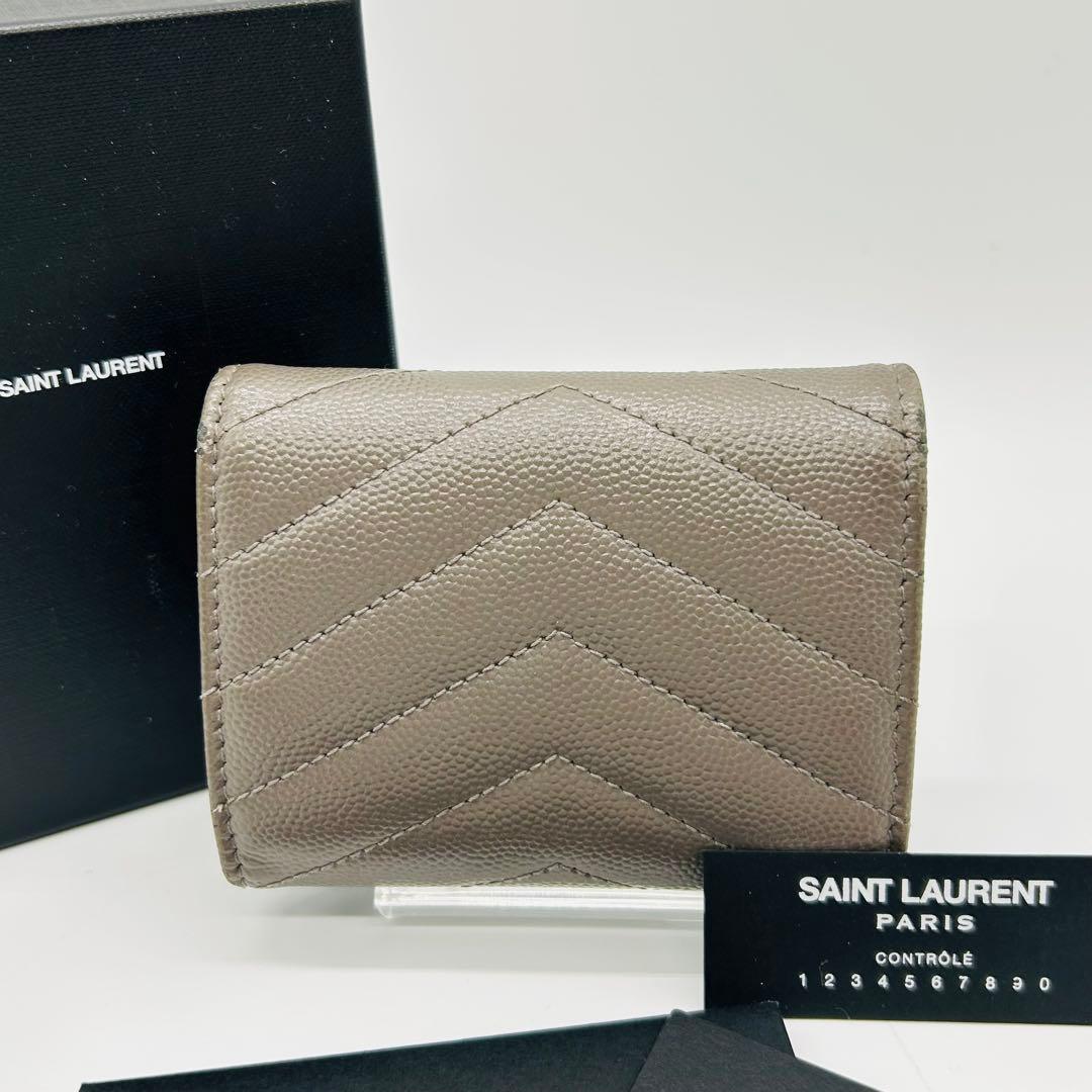 美品 SAINT LAURENT サンローラン 6連キーケース グレー
