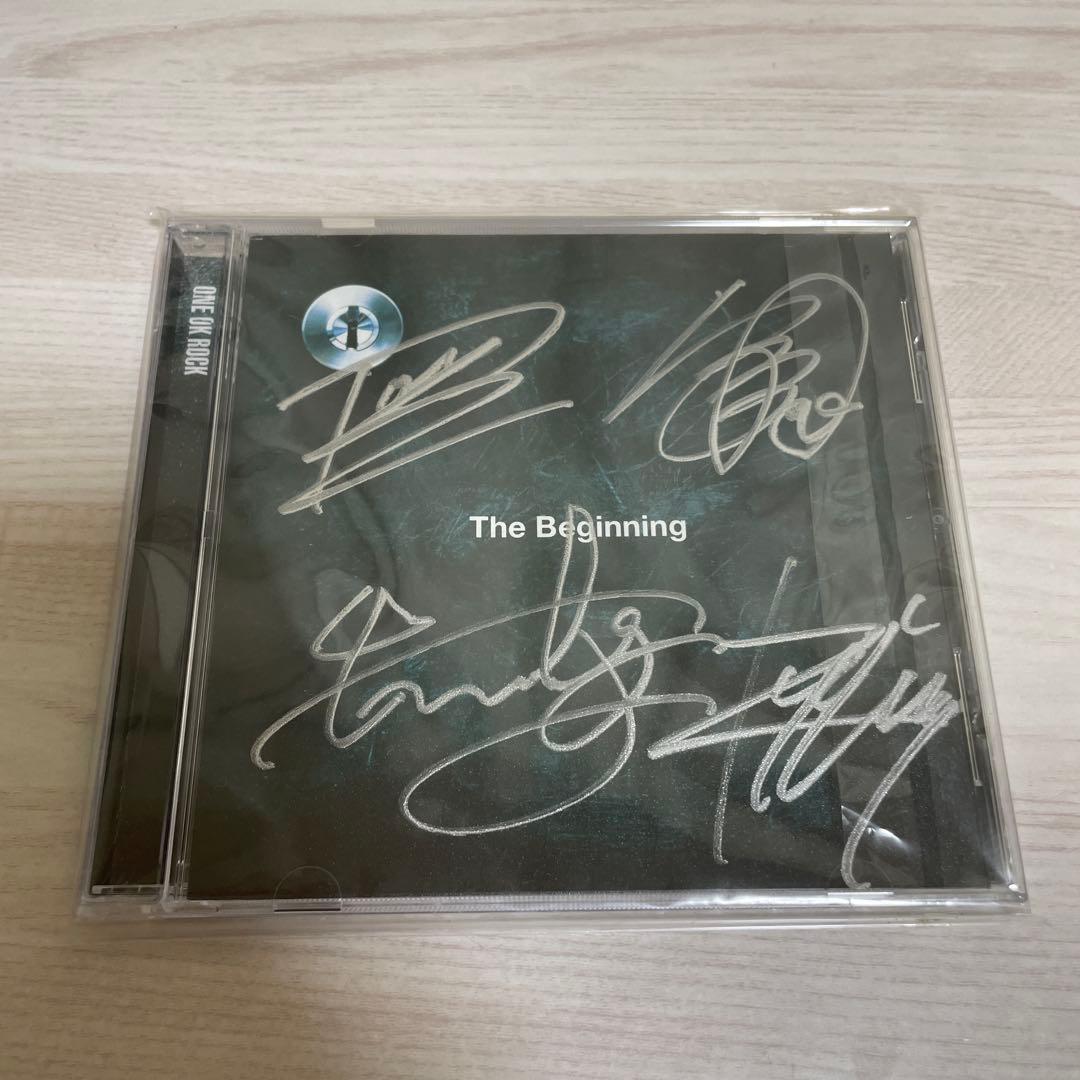 one ok rock The Beginning サイン入り CD