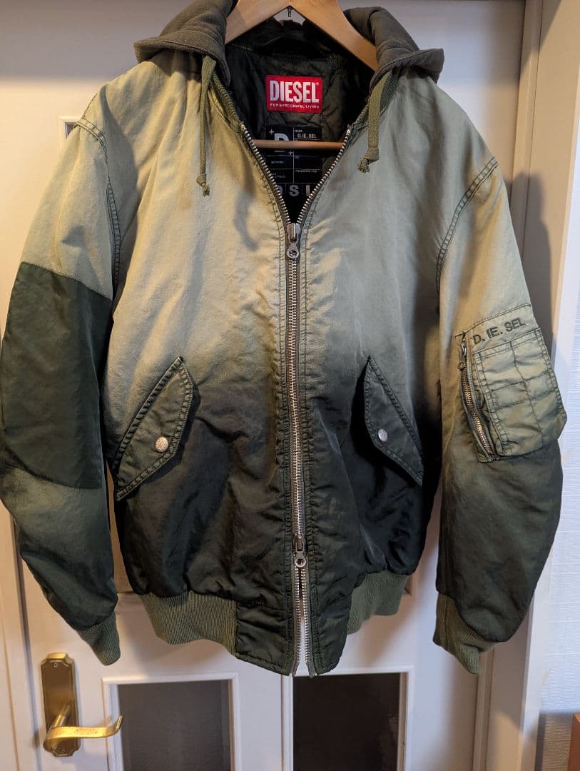 DIESEL グレン期未使用美品 MA-1タイプグラデーションジャケット