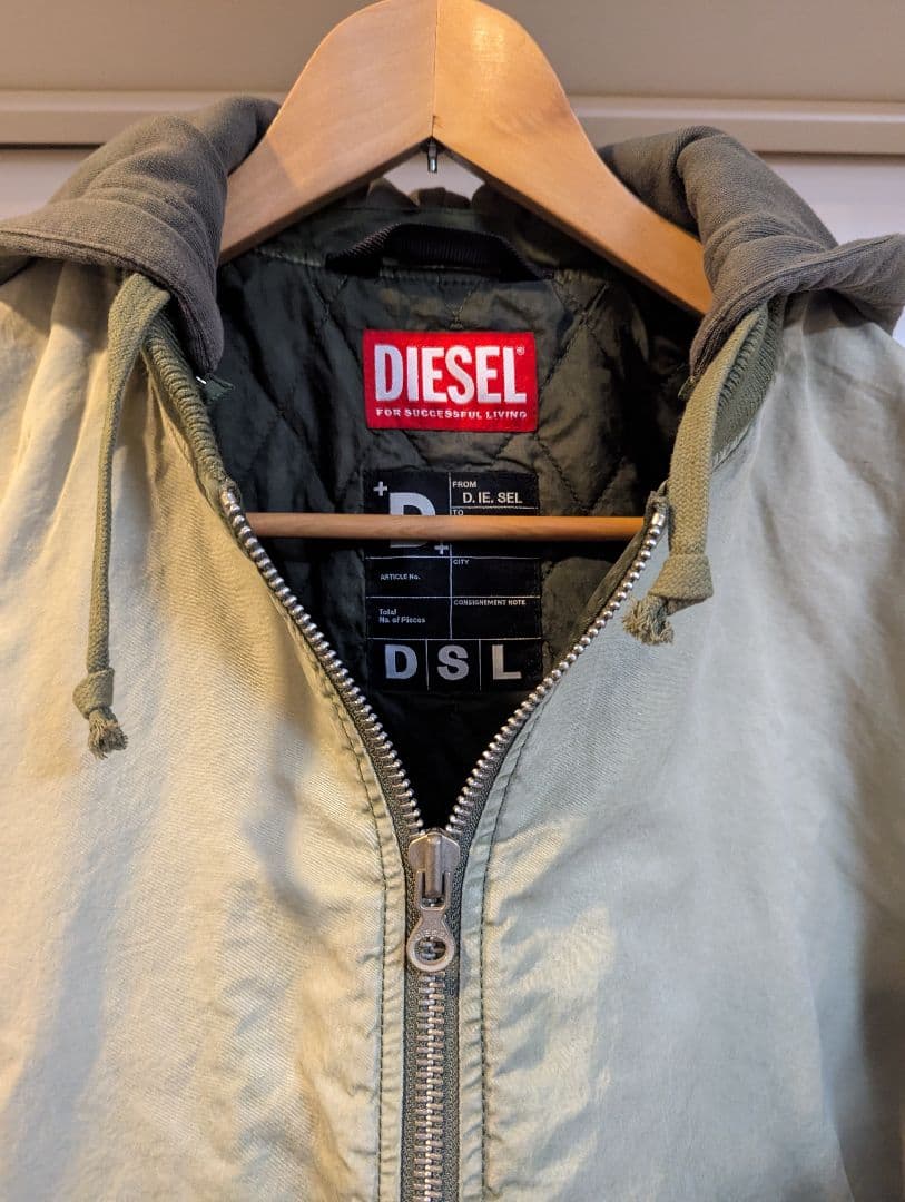 DIESEL グレン期未使用美品 MA-1タイプグラデーションジャケット