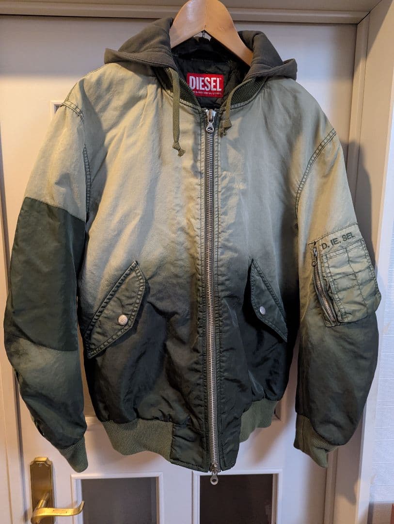 DIESEL グレン期未使用美品 MA-1タイプグラデーションジャケット