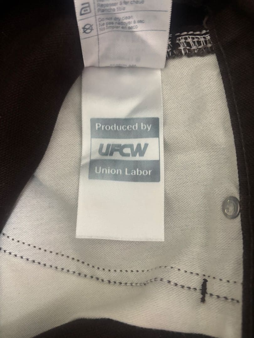 ダークブラウン ダブルニーワークパンツ