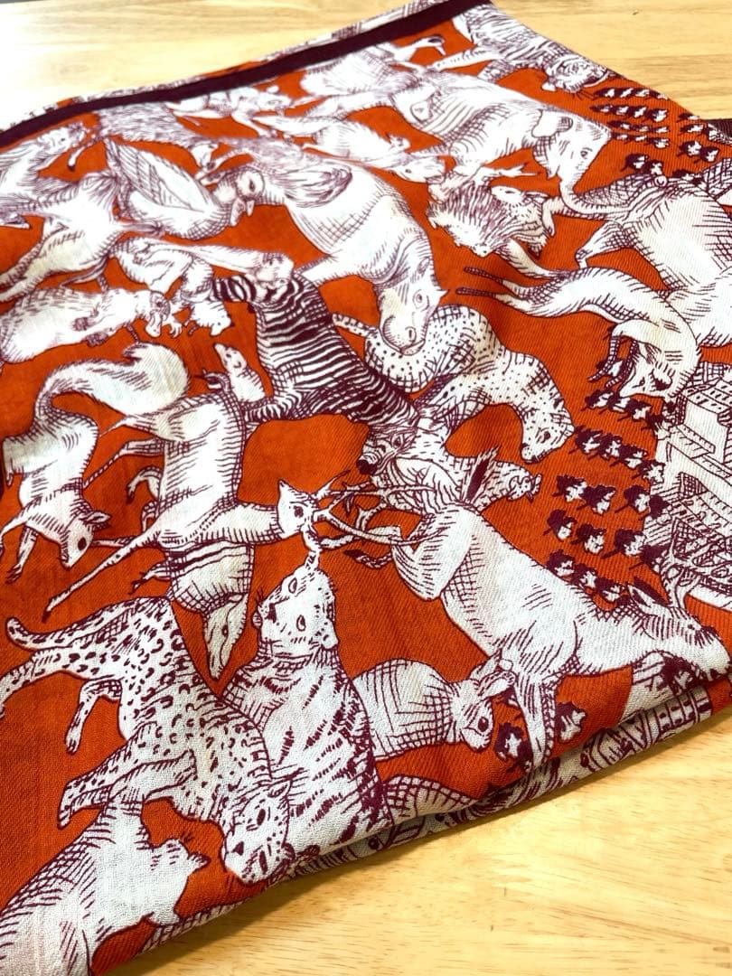 【INOUI EDITIONS】TURGOT ウールマフラー / ORANGE