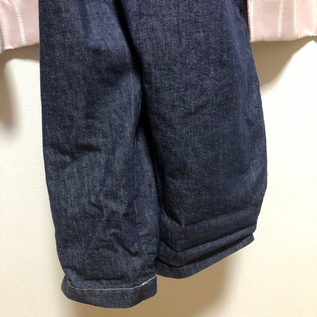 HARVESTY デニムサスペンダーガーデンパンツ