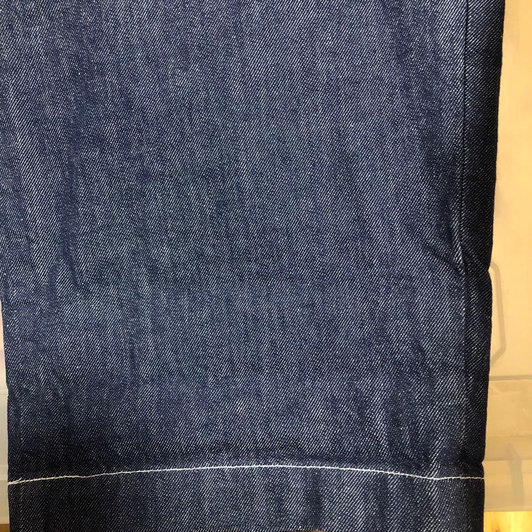 HARVESTY デニムサスペンダーガーデンパンツ