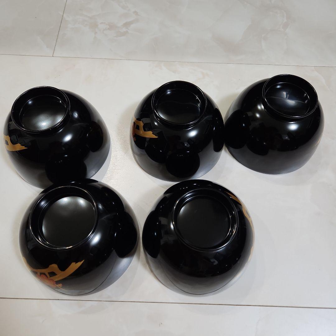 輪島塗　汁椀　新品未使用　梅蒔絵　吸い物椀