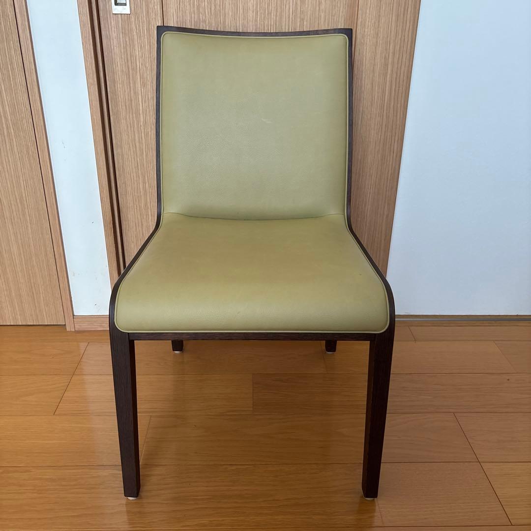 カリモク　Direttore ライトグリーン ダイニングチェア　2-1
