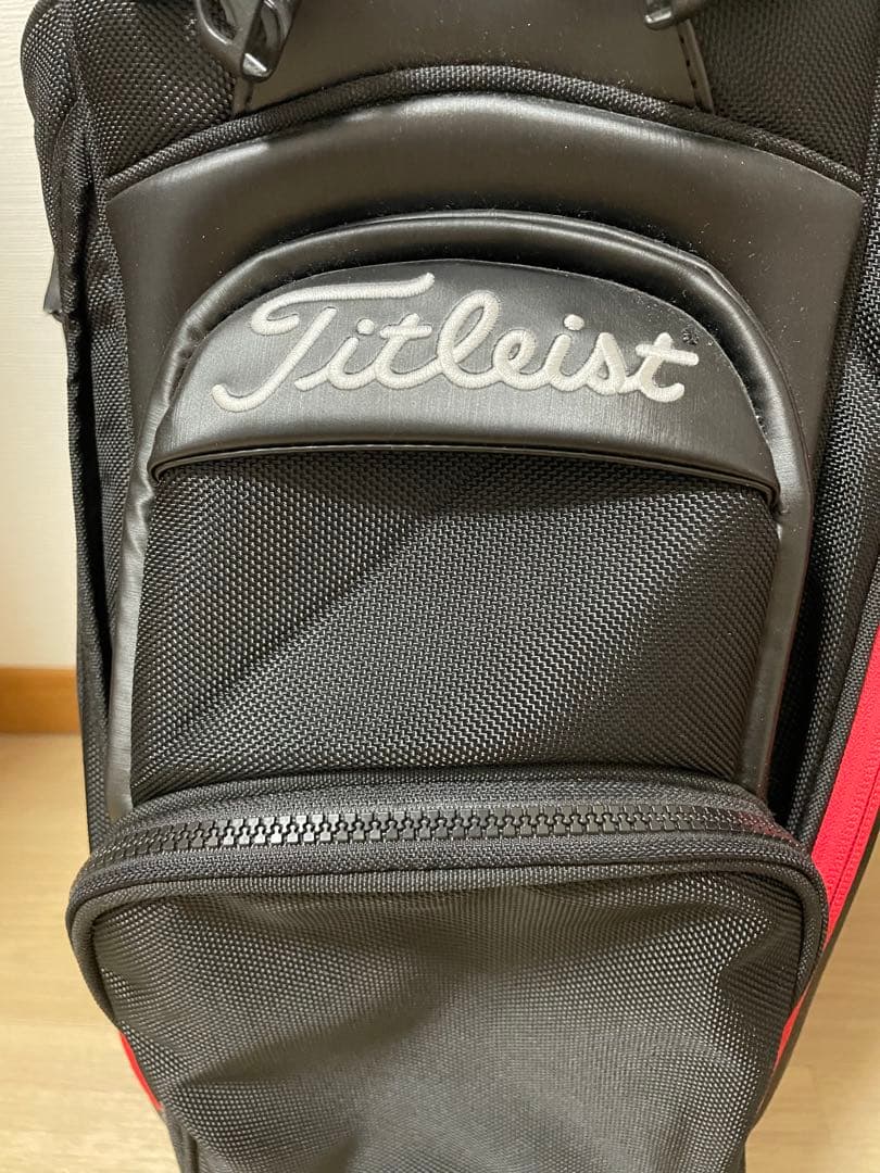 【希少】Titleist キャディバッグ ジェットブラック/レッド　プレミアム