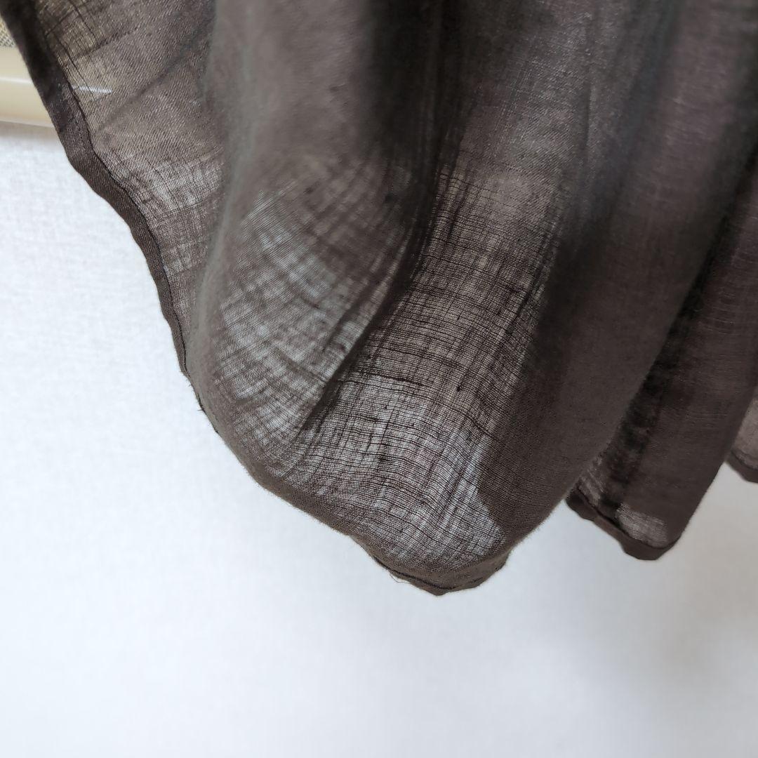 1/27限定セール✨️45R✨️新品✨️草木染めクバの切り替えドレスワンピース