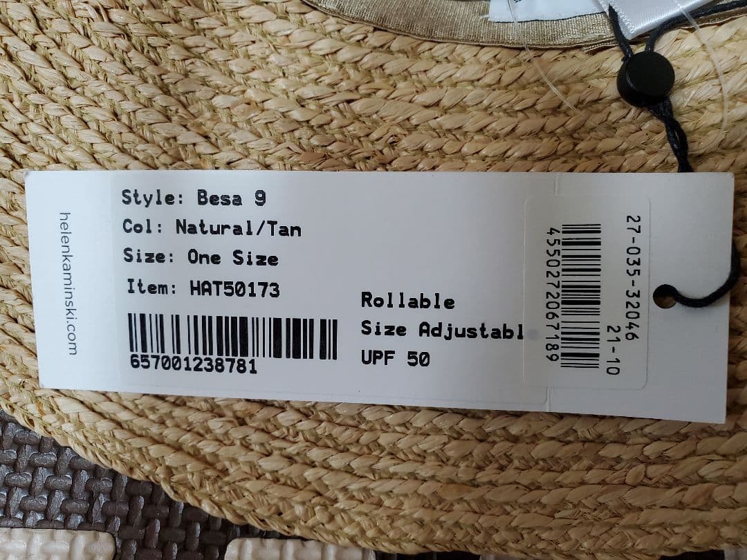 ヘレンカミンスキーBESA9ヘレンカミンスキーラフィア帽子ヘレンカミンスキー帽子