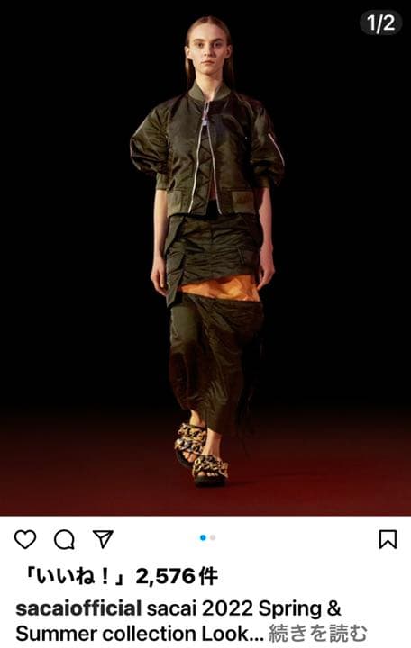 SUNSACAI 2022 S&Sコレクションブルゾン