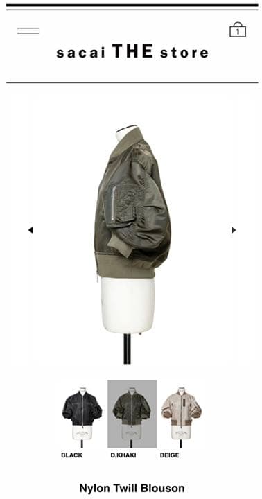 SUNSACAI 2022 S&Sコレクションブルゾン