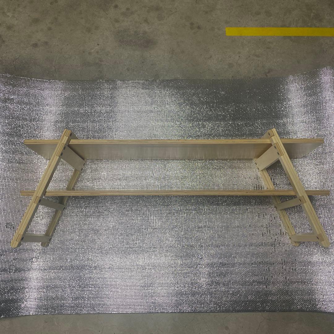 折りたたみ木製アウトドアテーブル