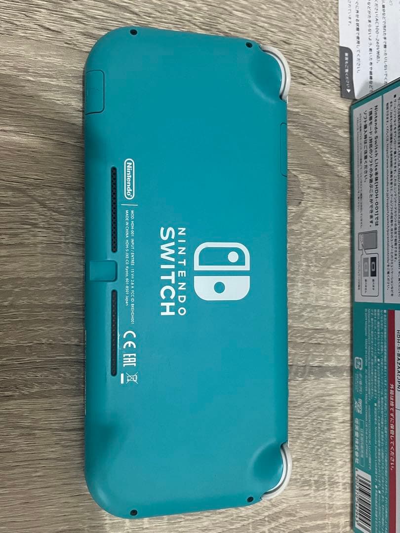Nintendo Switch Lite ターコイズ 本体 充電器、箱付き