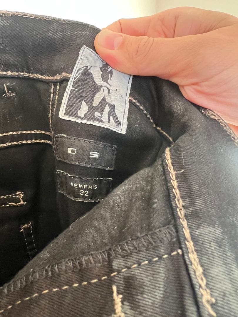 Rick Owens Drkshdw メンフィス　バイカーデニム　 32 L