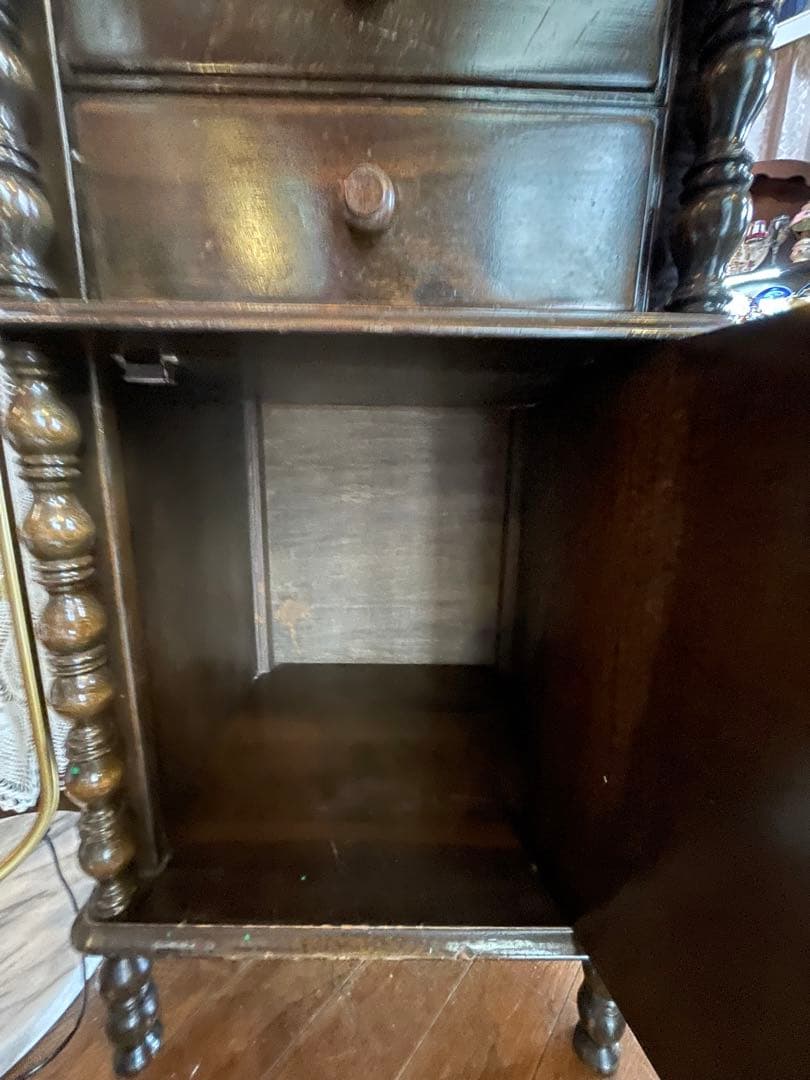 値下！木製書類キャビネット　レトロキャビネット