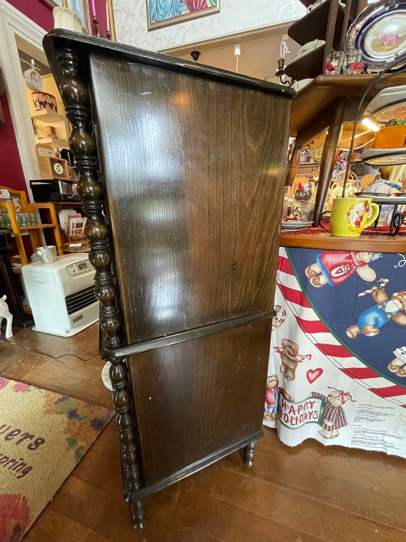 値下！木製書類キャビネット　レトロキャビネット