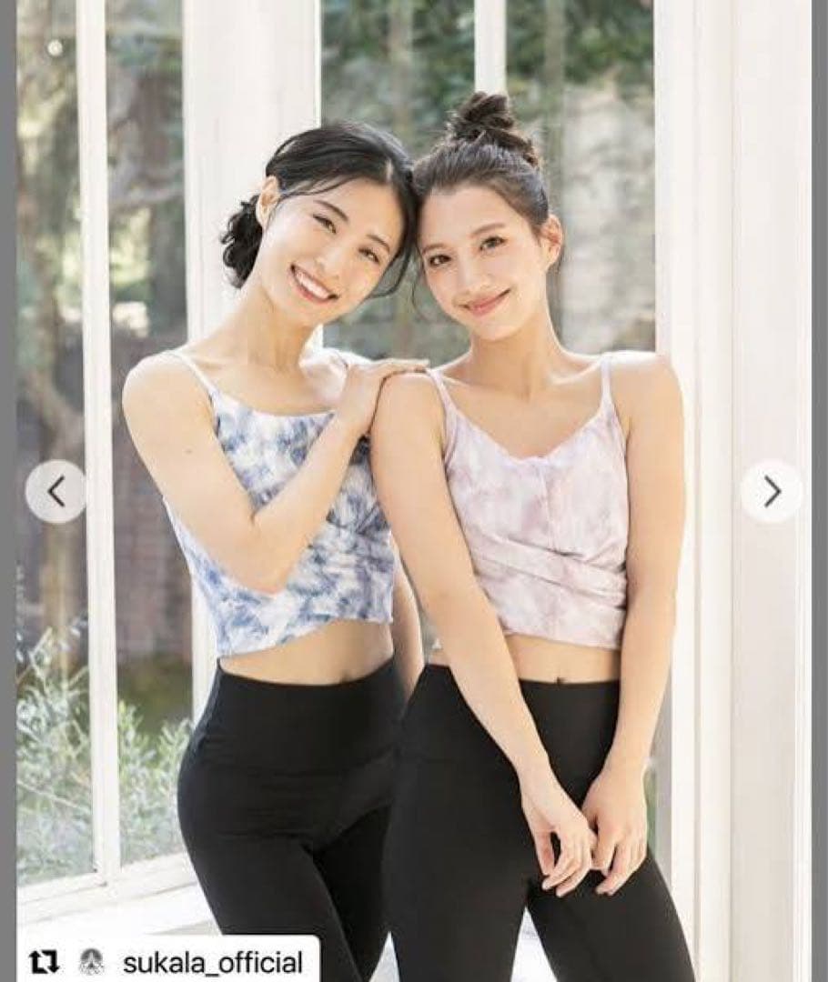 【新品SUKALA上下セット】ショートタンクトップ&レギンスセットアップ