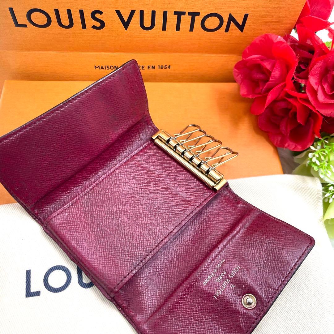 ルイヴィトン 　モノグラム　フューシャ　キーケース　6連 614