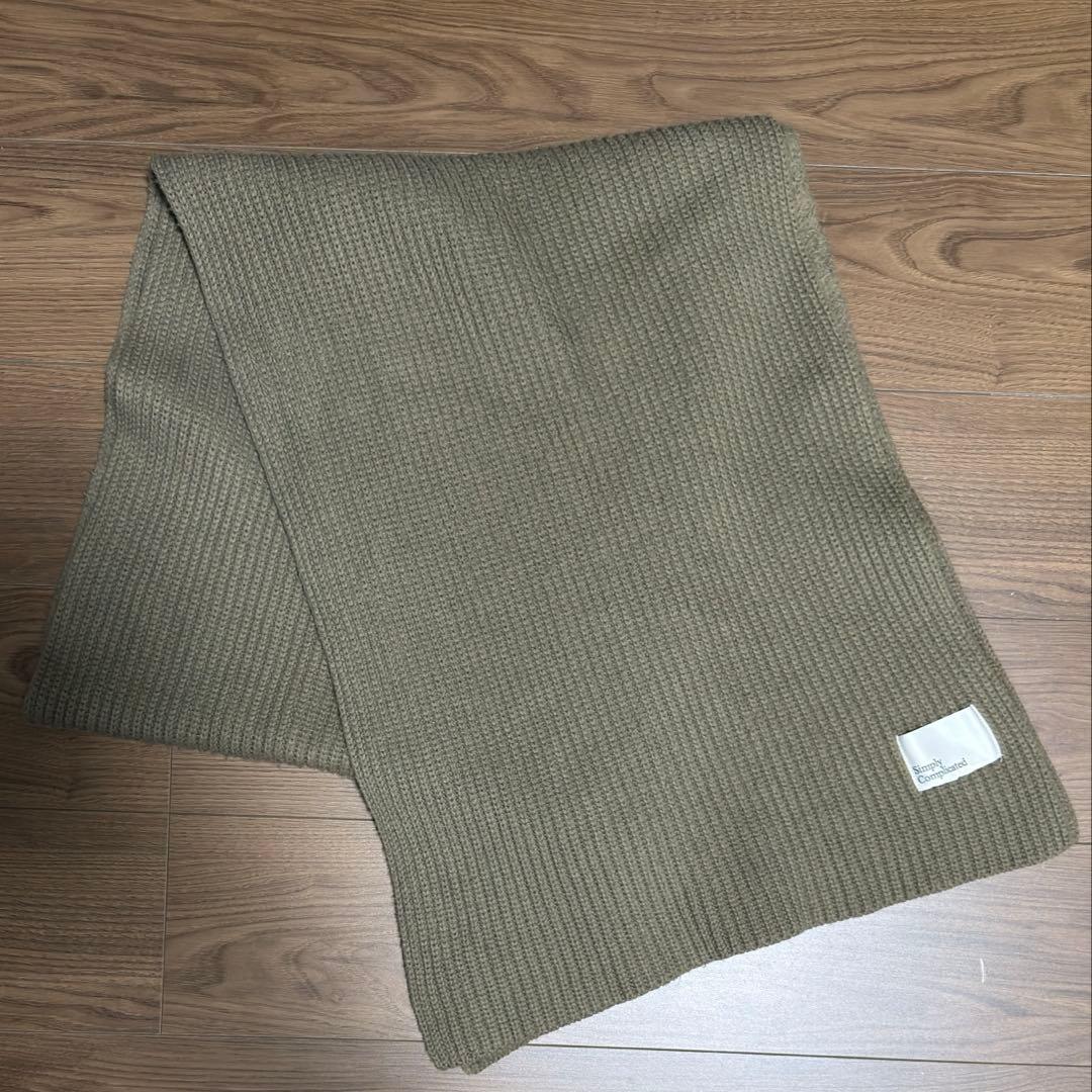 小物 simply complicated COTTON KNIT SCARF