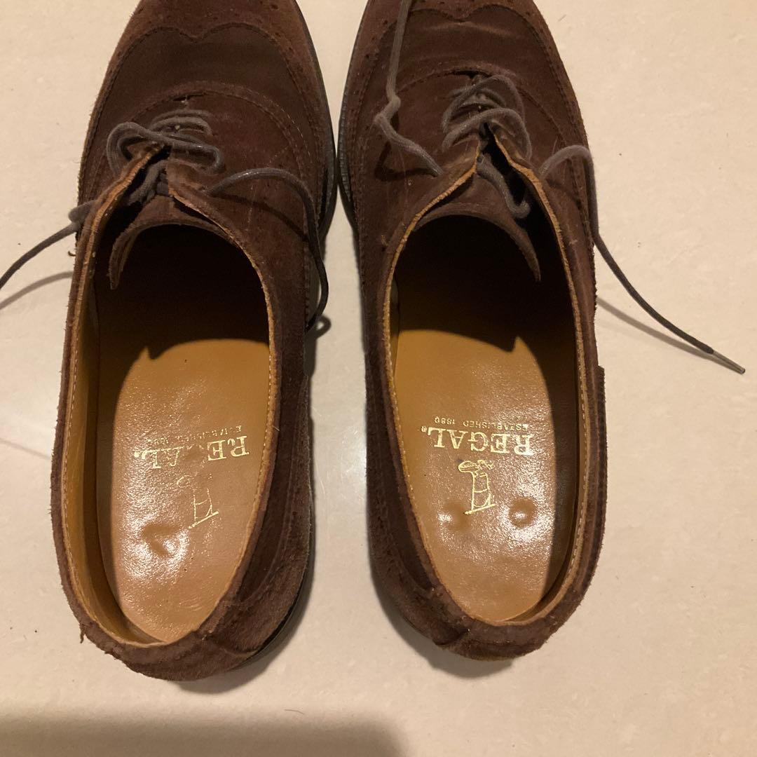 REGAL スエードウィングチップシューズ 26.0 cm