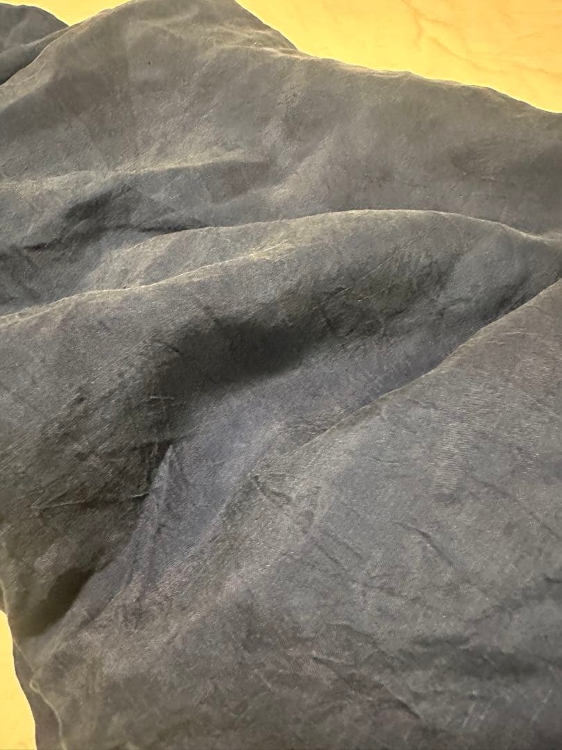 dosa シルクパンツ　インディゴ手染め