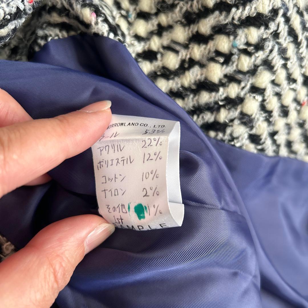 TOMORROWLAND コレクションノーカラーコート　サンプル