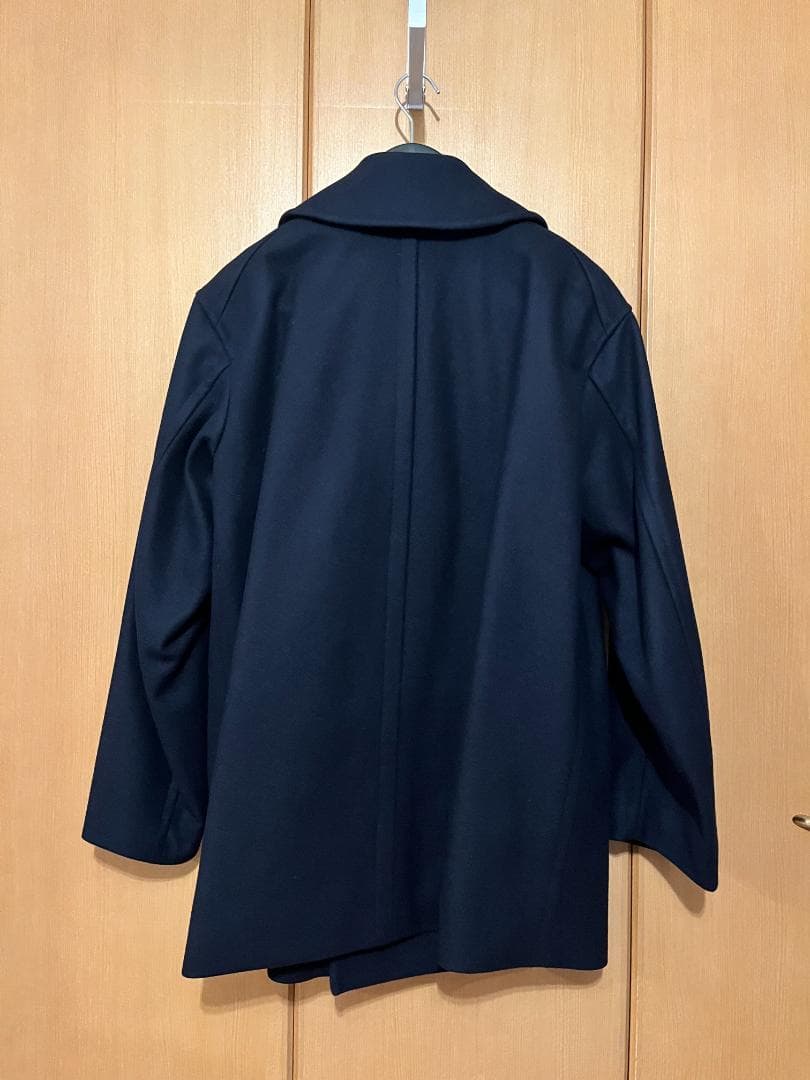 【極美品】ユニクロ +J ウールブレンド オーバーサイズピーコート XL