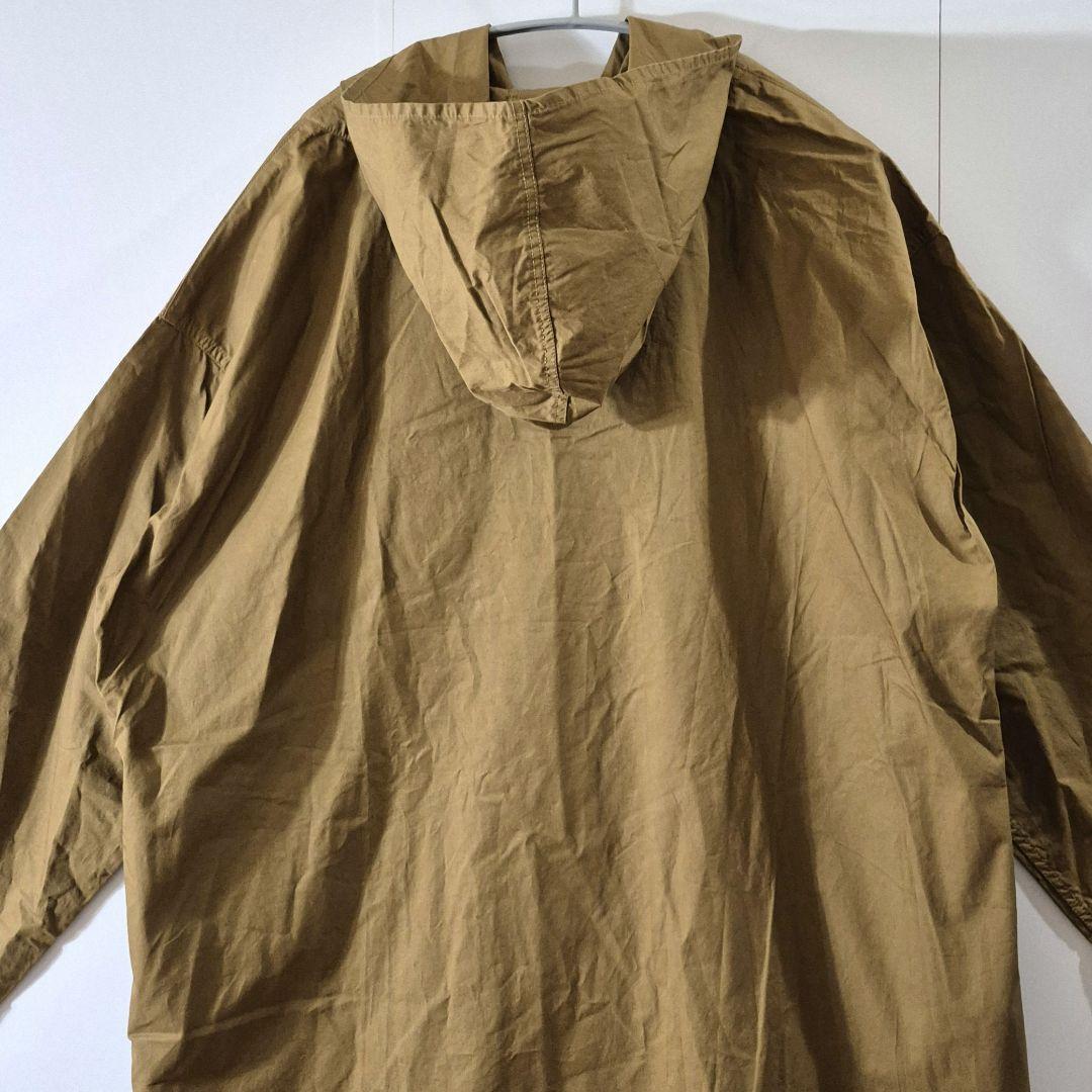 prit 綾ダンプ フード シャツ ブルゾン SIZE F カーキベージュ