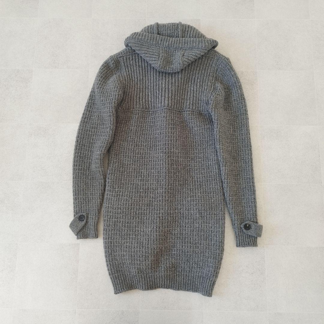 定価13.2万✨️ 完売品 AKM ニットダッフルコート Lサイズ グレー