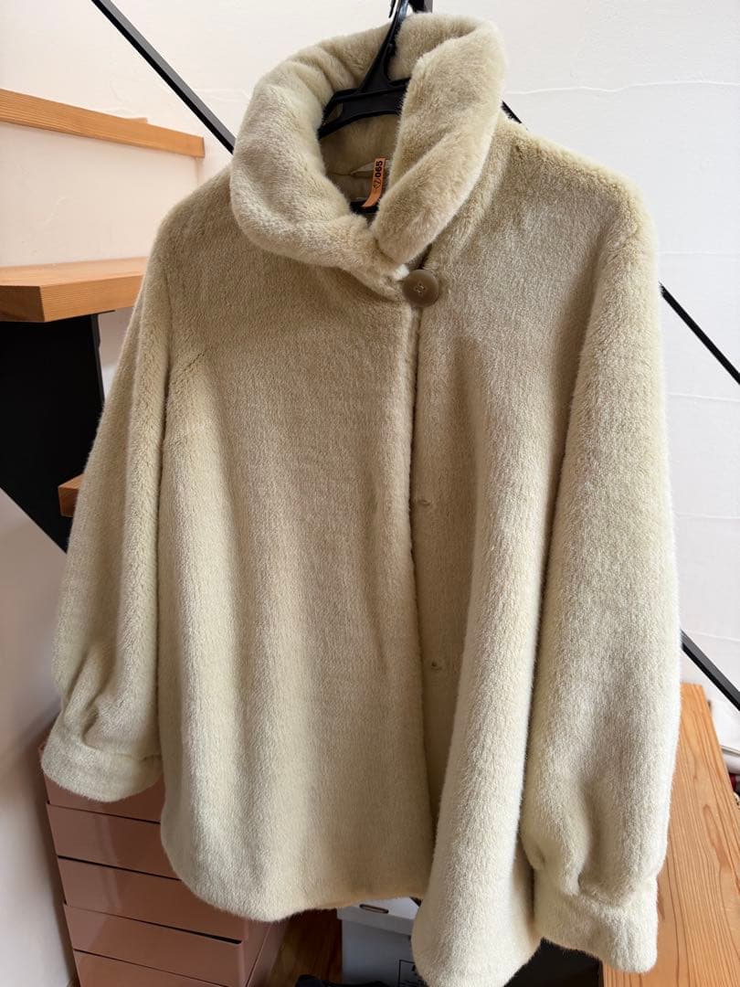 edit for lulu ミンクフェイクファーコート